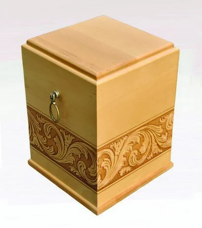 Ornament wooden urn